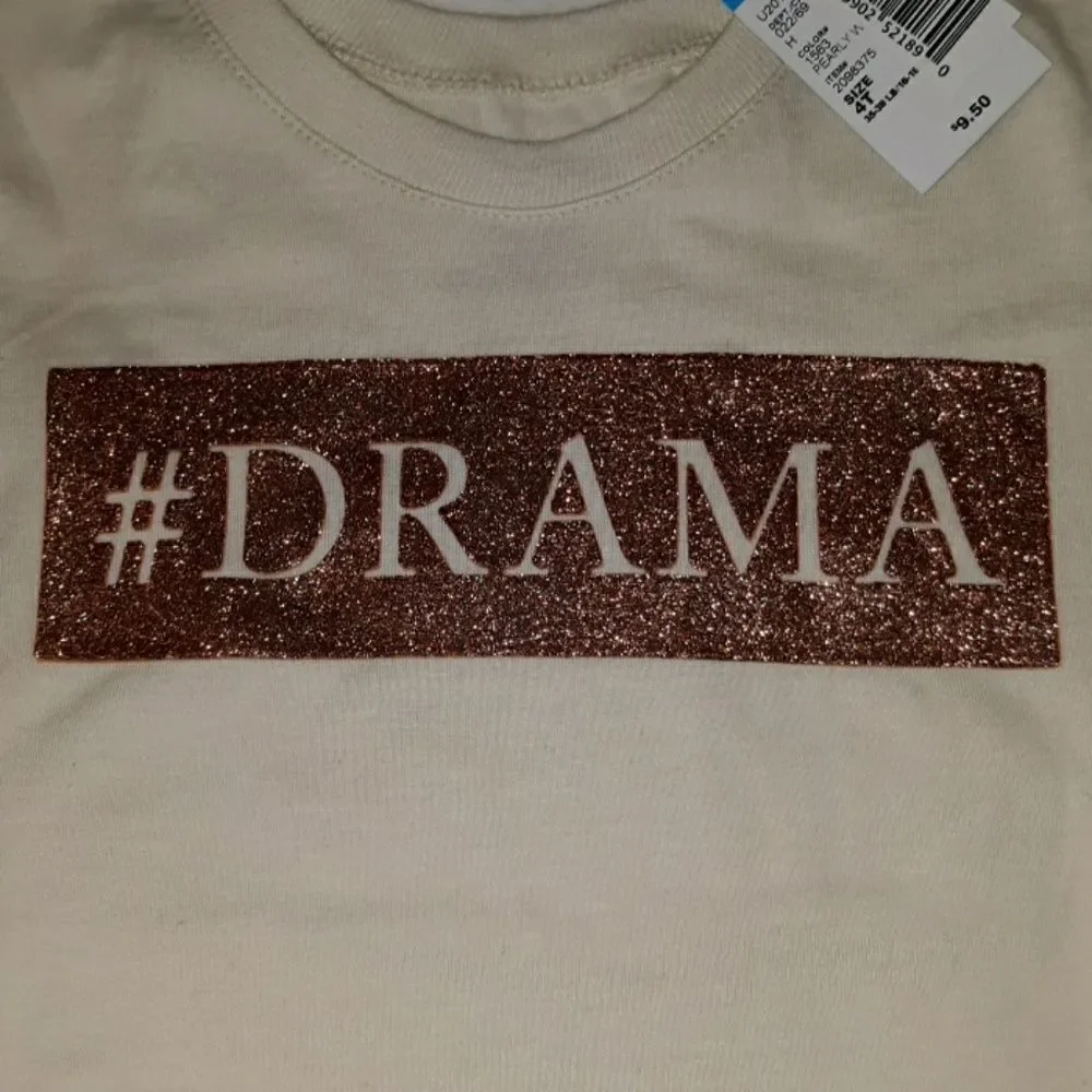 NWT Children's Place‎ #Drama Bling T-Shirt 4T